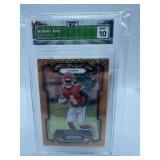 GRADED RASHEE RICE 2023 PRIZM ORANGE LAZER PRIZM