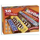 Mars M&M'S, SNICKERS, 3 MUSKETEERS, SKITTLES