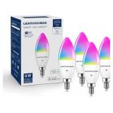 Lightinginside E12 Smart Light Bulbs 60W Equiv., W