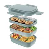 Adult Lunch Box,3 Stackable Bento Lunch