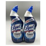New lot of 2 Lysol Power Toilet Bowl Cleaner Gel,