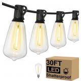 Brightever 30FT LED Outdoor String Light with 16 S