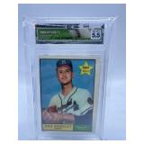 VINTAGE GRADED BOB HENDLEY ROOKIE 1961 TOPPS # 372