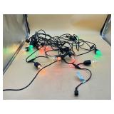 Outdoor LED string light set colored