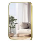 24x36 Inch Gold Mirror, Framed Rectangle Mirror