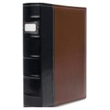 Bellagio-Italia 3 Ring Binder 1 Inch Rings, Brown