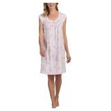 Miss Elaine Women's Soft Interlock SS Short Gown P