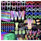 184 PCS Glow in the Dark Party Supplies,16 Foam