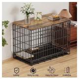 New Skywin Dog Crate Topper Wood (Rustic) - 42