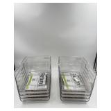 New (lot of 2) Tidyfriend Plastic Stacking Bins
