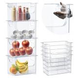 New Skywin Clear Storage Bins (4 Pack) - Clear