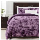 Chanasya Premium Wolf Faux Fur Duvet Cover Set -