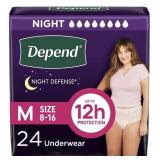 New Depend Night Defense Adult Diapers,