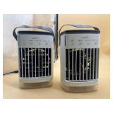 Lot of two USB cooling fans tested (one unit is