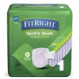 Size 1 FitRight Extra-Stretch Adult Incontinence B
