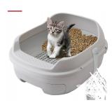 TidyFriend Sifting Cat Litter Box for Pine Pellets