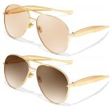 FEISEDY Oversized Aviator Sunglasses Women Men - R