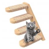 Skywin Cat Wall Steps - Solid Rubber Wood Cat Stai
