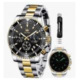 OLEVS Mens Watches Chronograph Luxury Dress Moon P