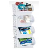 Skywin Plastic Stackable Storage Bins for Pantry W