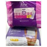 New Lot of 2 Women s Products, Includes Poise Maxi