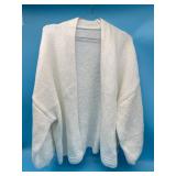 Size XL women s knit cardigan, white