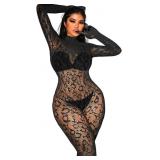 Sexy Lace Leopard Jumpsuit For Women, Fishnet Body