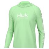 HUK Mens Pursuit Vented Long Sleeve Hoodie, Fishin