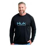 SIZE XL Huk Vented Pursuit Graphic Long-Sleeve