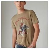 size SMALL Lucky Brand Budweiser  Men