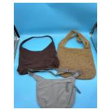 3pc shoulder bags purses