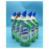 Lot of 5 Lysol Toilet Bowl Cleaner Gel, For Cleani