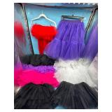 Lot of tutus and tulle skirts, assorted sizes for