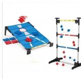 3 in 1 Outdoor Game Combo Set, Bean Bag Toss & Lad