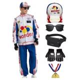 Race Car Driver Costume Jumpsuit Racing Suit Outfi