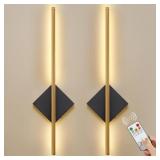 Battery Operated Wall Sconces Set of Two, Modern S