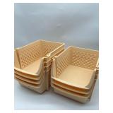 Lot of 7, TidyFriend Stackable Storage Bins for Pa