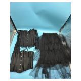 2pc women s corset plus tulle skirt size Small