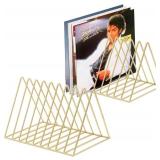 Skywin 2 Pack Triangle Vinyl Record Storage - 9 Sl