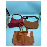 3pc womens shoulder bags purses