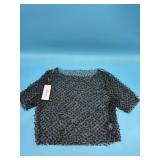 Leovqn beaded short sleeve mesh shirt size medium