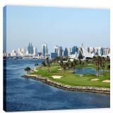 Dubai Creek Golf Course - FRAMED - Canvas Print Ho