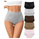 High Waisted Underwear for Womens Cotton Tagless S