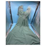 New women s mother of the bride dress, sage Size 8