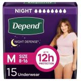 Depend Night Defense Adult Diapers, Incontinence &