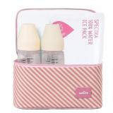 Spectra Pink Striped Cooler with Ice Pack and Brea