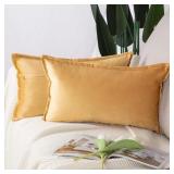 MADIZZ Set of 2 Super Soft Velvet Decorative Throw