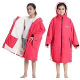 Hiturbo Warm Kids Swim Parka: Waterproof Changing