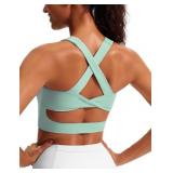 Size XS Sports Bras for Women Criss-Cross Back Pad