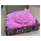 5 foot prelit Christmas pencil tree pink